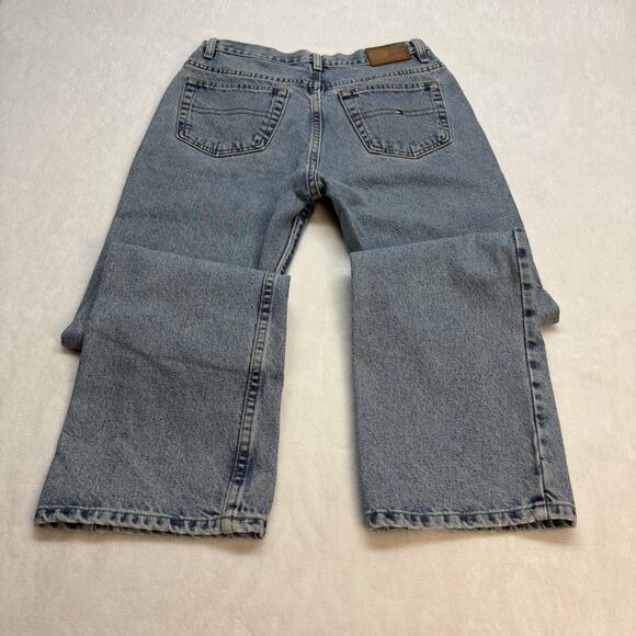 Vintage Tommy Hilfiger Y2K Bootcut Jeans Acid Wash High Rise Denim Size 8 - Picture 10 of 16